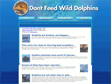 Tablet Screenshot of dontfeedwilddolphins.org